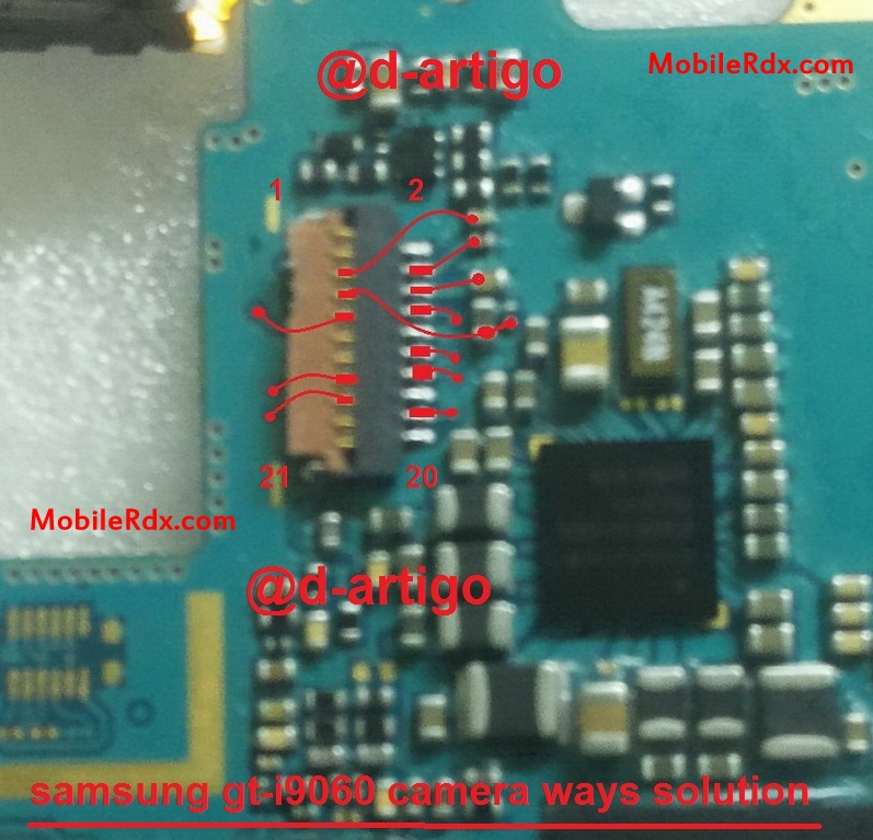  opening Samsung Grand Neo I9060 back cover, remove the battery and