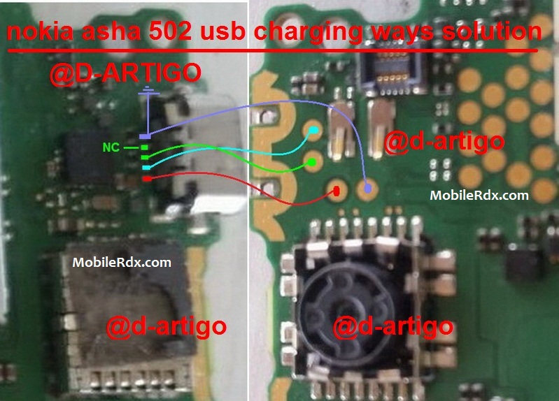 Nokia Asha 502 Charging Ways Usb Jumper Solution