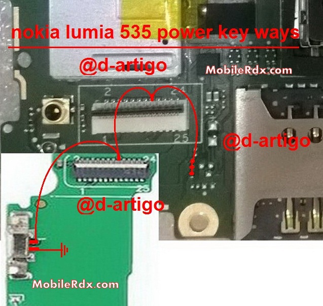 Nokia Lumia 535 Power Switch Ways On-Off Button Jumper Solution