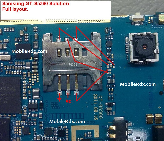 Samsung GT S5360 Sim Track Ways Jumper Solution