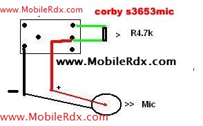 samsung s3653 corby mic solution