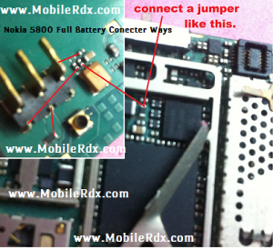 Nokia 5800 Full Battery Conecter Ways 300x275