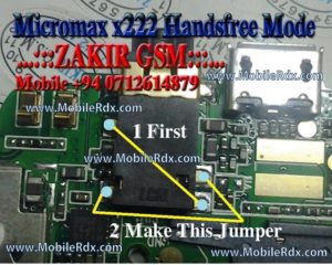 Micromax x222 Handsfree Activated Headphone Mode solution Micromax x222 Handsfree Jumper Ways Track