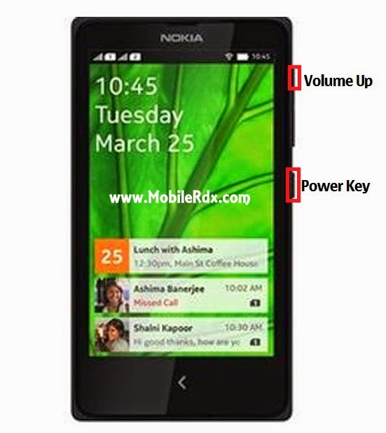 Nokia X reset1