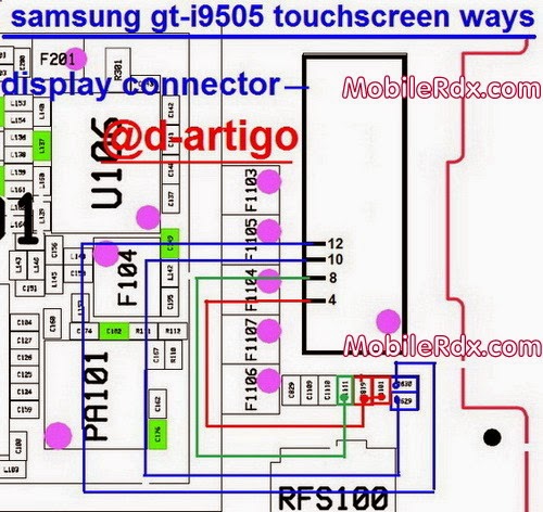 Samsung Galaxy S4 I9505 Touch Connecter Jumper Solution