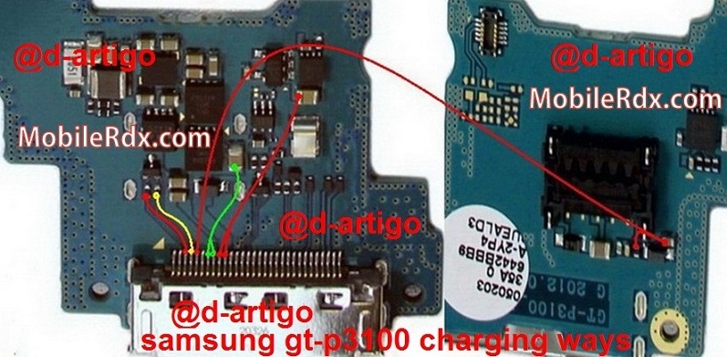 samsung gt p3100 charging ways jumper solution