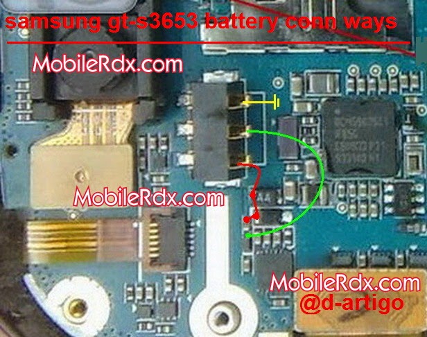 samsung gt s3653 battery connector ways