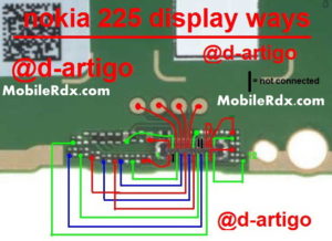 nokia 225 full display light ways track jumper solution 300x218