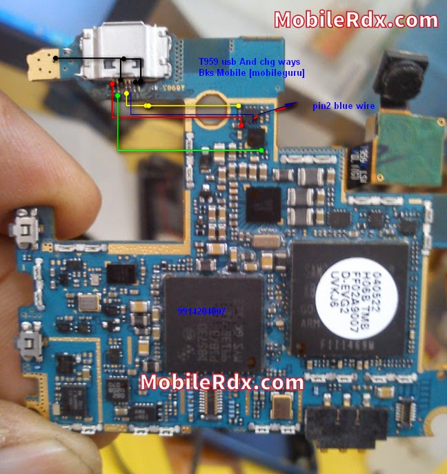 Samsung Galaxy S T959V Charging Ways Solution With Jumpers