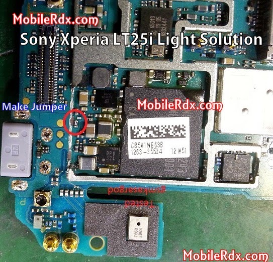 Sony Xperia Lt25i Light Problem Ways Jumper Solution Fuse
