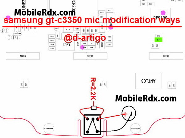 samsung gt-C3350 mic modification ways jumper solution samsung gt-C3350 mic modification ways jumper solution