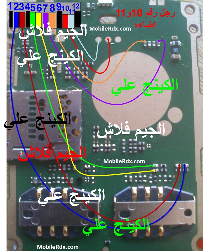 Nokia 107 Lcd Display Light Ways Solution Full Track Line Jumper