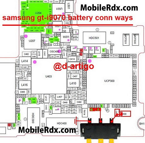 samsung gt-i9070 battery connecter ways jumpers samsung gt-i9070 battery connecter ways jumpers
