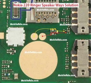 Nokia 220 Ringer Speaker Ways problem Jumper Solution 300x274
