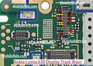 Nokia Lumia 630 Display Light Track Ways Line Solution 300x213