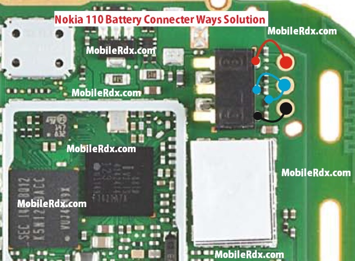 china nokia 108 battery connector ways
