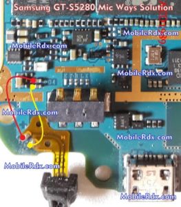 Samsung GT S5280 Mic Problem Jumper Ways Solution 263x300