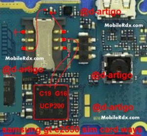 Samsung GT E2550 Sim Card Ways Problem Jumper 300x277
