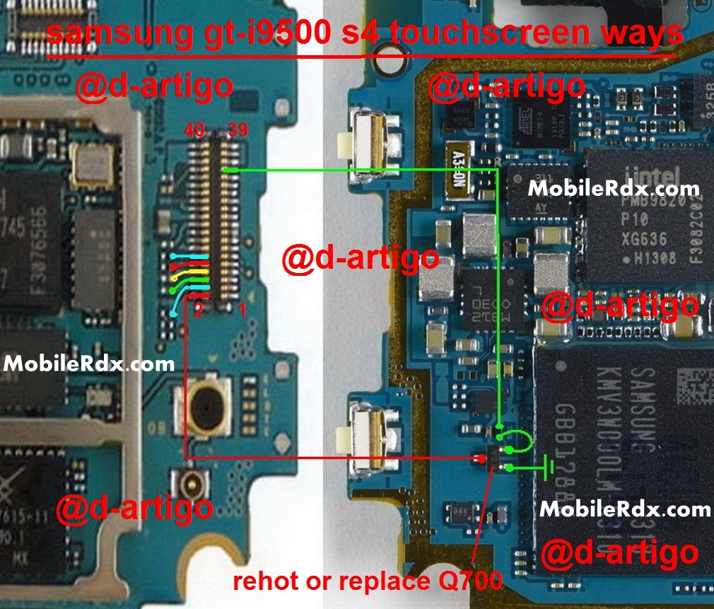 Samsung GT-I9500 Touch Screen Repair Ways Solution