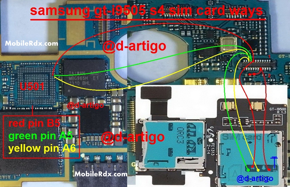 Samsung GT-I9505 Sim Card Ic Jumper Solution