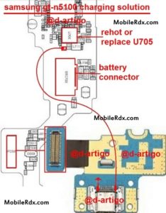 Samsung GT N5100 Charging Ways Problem Jumper Solution 234x300