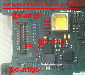 Samsung Galaxy Core 2 SM G355H Display Connecter Ways Jumper Solution 300x265