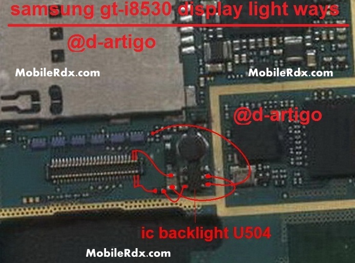 Samsung GT I8530 Display Light Ways Lcd Jumper Solution