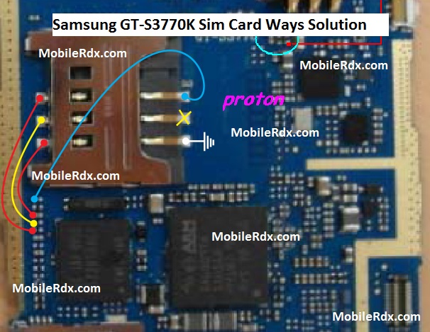 Samsung GT S3770K Sim Card Ways Jumper Solution