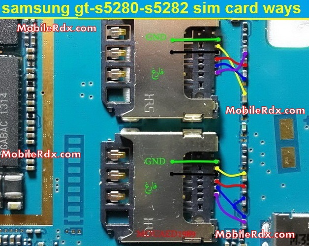 Samsung GT S5280 Sim Card Ways Problem Jumper