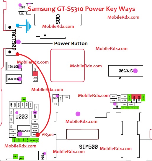 Samsung GT S5310 Power Seitch Ways On Off Key Jumper