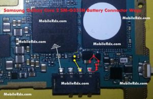 Samsung Galaxy Core 2 SM G355H Battery Connector Ways Problem Jumper 300x195