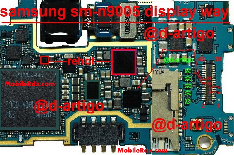 Samsung sm n9005 lcd display white or blank solution