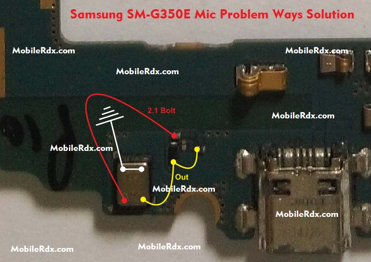 Samsung SM-G350E Mic Ways Solution Microphone Jumper
