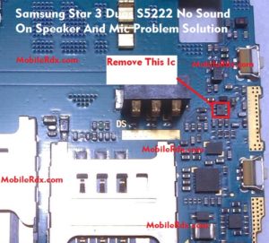 Samsung Star 3 Duos S5222 Speaker And Mic Problem Repair Ic Solution Ways 300x271