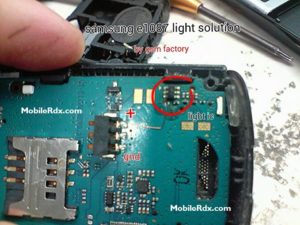 Samsung GT E1087 Display Lcd Light Solution 300x225