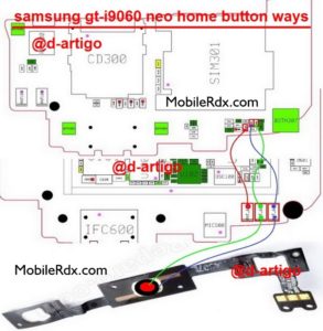 Samsung GT I9060 Home Button Ways Problem Jumper 293x300