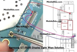 Samsung GT I9200 Display Light Ways Solution Ic Jumper 300x203