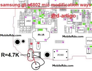 Samsung Galaxy Ace Duos S6802 Mic Ways Jumper Modification Solution 300x230