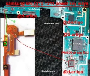 Samsung Galaxy Tab 3 SM T211 Power Key Ways On Off Switch Jumper 300x253