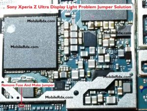 Sony Xperia Z Ultra Display Light Ways Lcd LJumper Solution 300x228