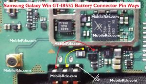 Samsung Galaxy Win GT I8552 Battery Connector Pin Ways 300x172
