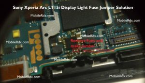 Sony Xperia Arc LT15i Display Light Solution Lcd Problem Jumper 300x171