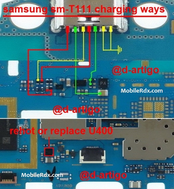 Samsung SM T111 Charging Solution Ways Usb Jumper