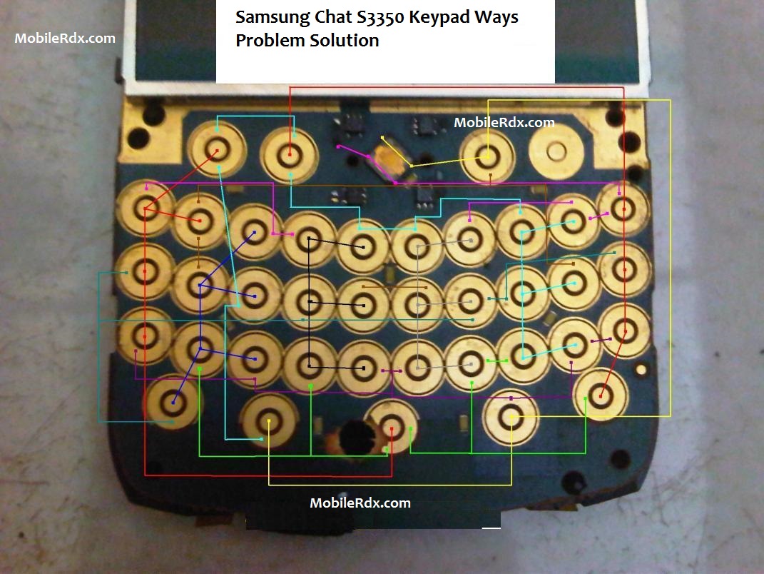 Samsung Chat S3350 Repair Keypad Ways Problem Solution Jumper