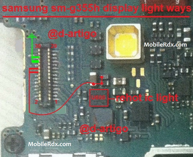 Samsung Galaxy Core 2 G355H Display Light Ways Lcd Solution - Samsung Galaxy Core 2 G355H Display Light Ways Lcd Solution