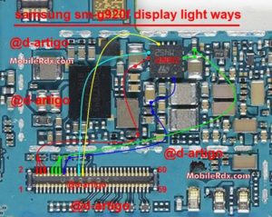 Samsung Galaxy S6 G920F Lcd Display Light Ways Solution Jumper 300x239