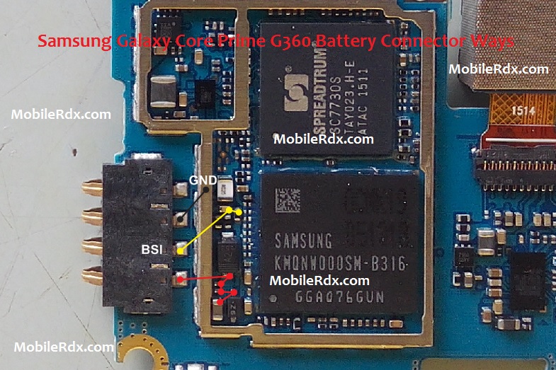 Samsung SM G360H Battery Connector Ways Problem Jumper