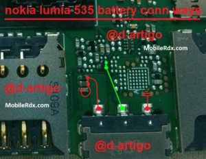 Nokia Lumia 535 Battery Connector Problem Jumper Solution 300x232