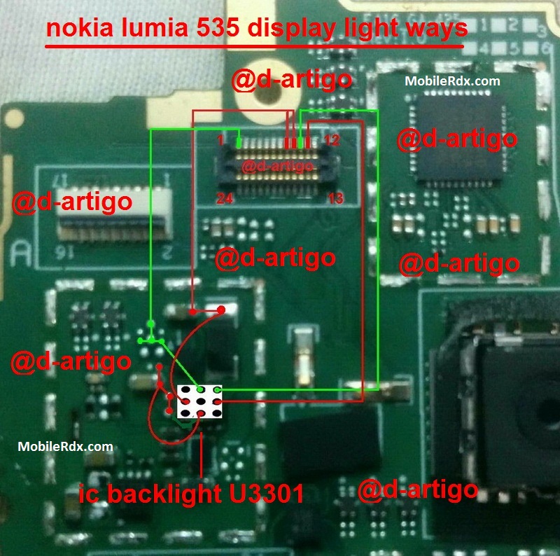 Nokia Lumia 535 Display Problem Light Ways Solution Jumper