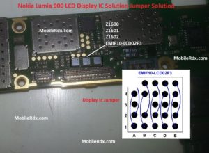 Nokia Lumia 900 LCD Display IC Solution Jumper Problem Ways 300x220
